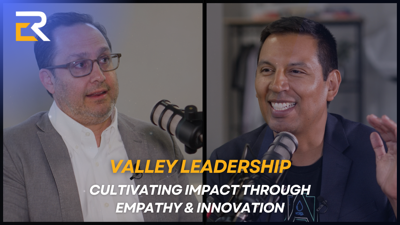 Dave Brown with Eric Rodriguez, talking about Valley Leadership